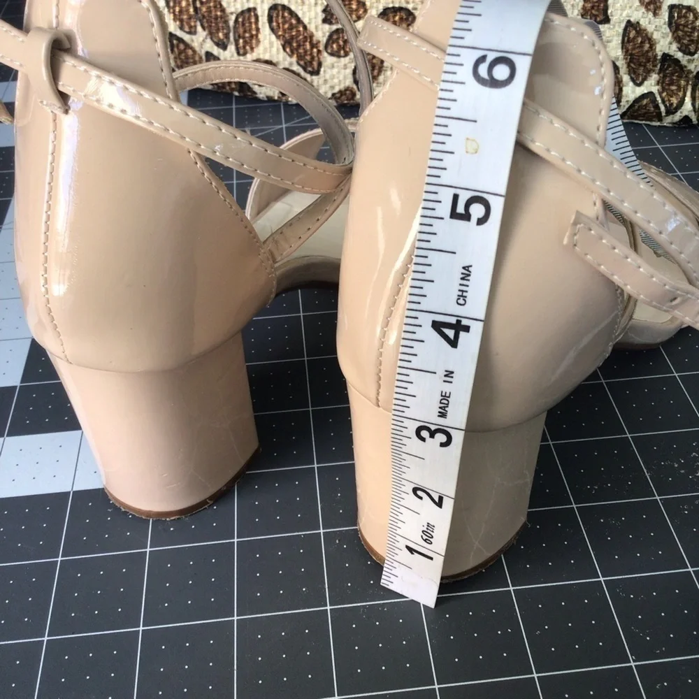 Summer Strappy Heel Peep Toe Sandals size 7.5